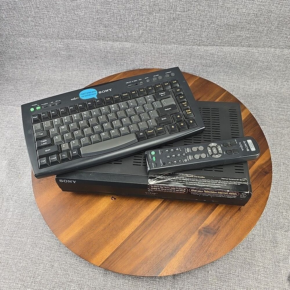 Vintage Sony INT-W250  Internet Terminal WebTV ‎ w/ Keyboard No Cords Untested